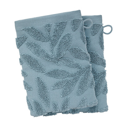 Set of 2 "sea view" gloves tencel, blue, 15x21 cm