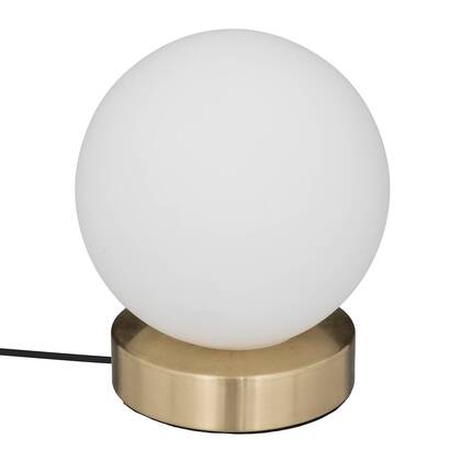 Ball lamp "dris" white, h.16 cm