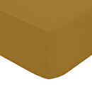 Fitted sheet, percale Mordoré, 140x190 cm Golden brown
