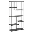 Shelf "Gota" Black metal, 90x180 cm Black