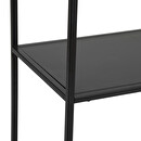 Shelf "Gota" Black metal, 90x180 cm Black