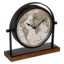 Table Clock "Flavia" Black, H.20 cm Black
