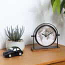 Table Clock "Flavia" Black, H.20 cm Black
