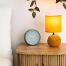 Ceramic Lamp "Tim&eacute;o" Striped mustard yellow, H.25 cm Striped mustard yellow