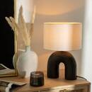 Lamp "Eidel", ceramic Black, 40.5 cm Black