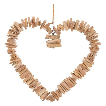 Wall decor "agnes" beech, h.35 cm