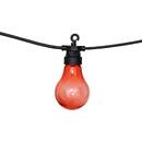 Solar-powered multicolor outdoor string lights 10 light bulbs Multicolored