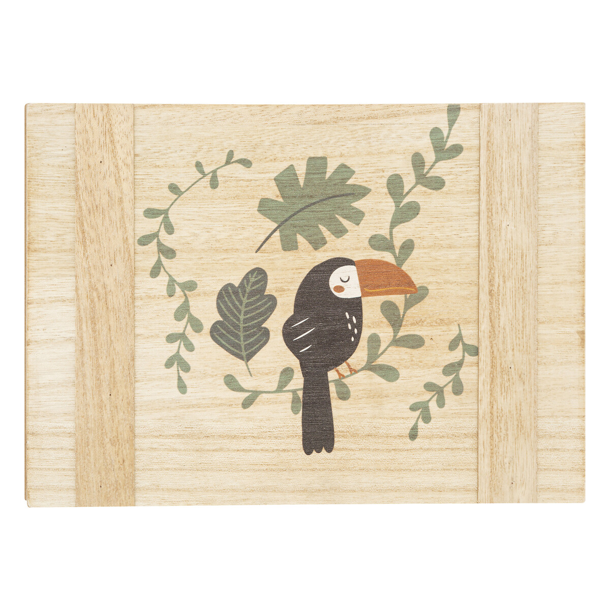 Set of 3 children's crates "Jungle" 3 pieces Beige