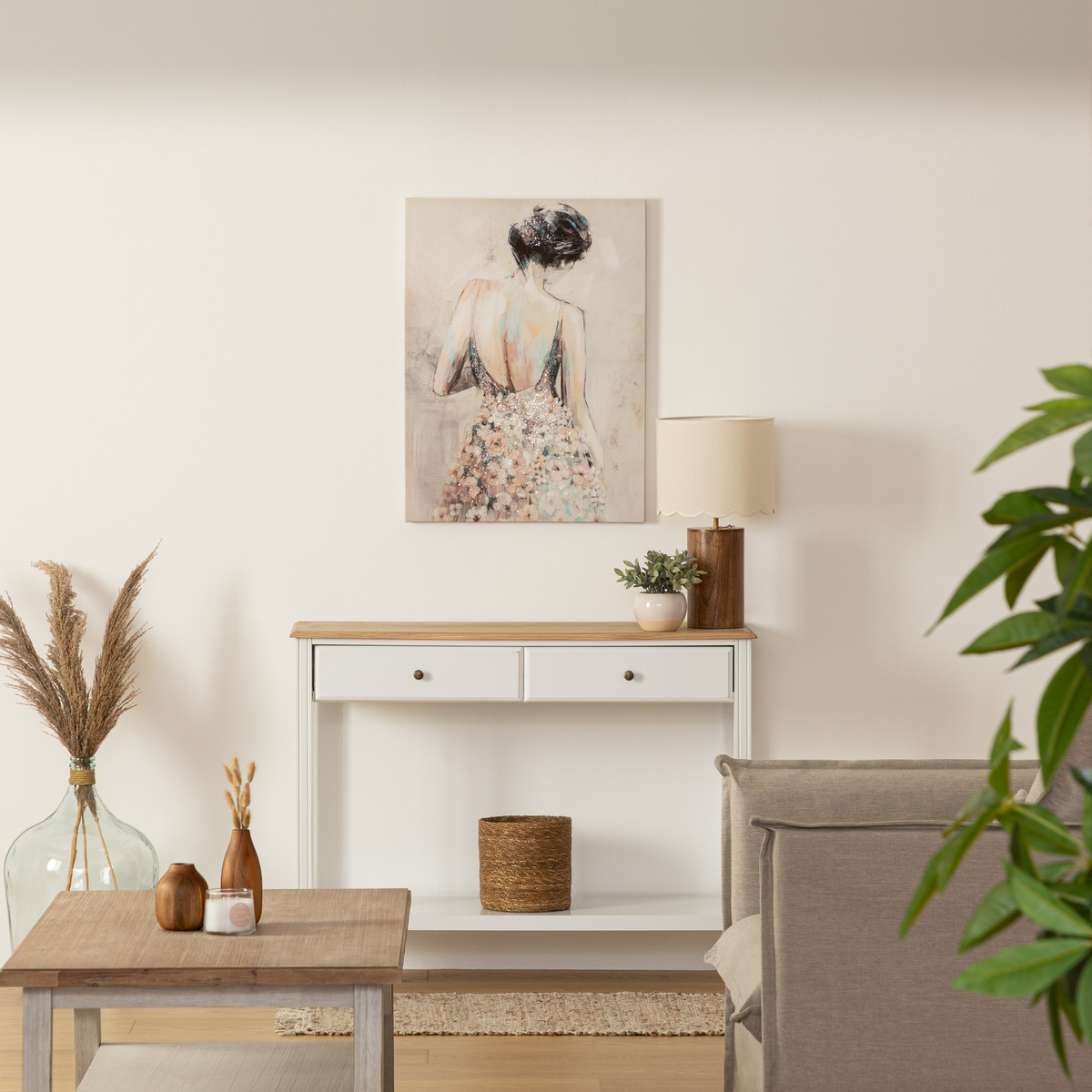 Canvas 'Tiya' 58x78 cm Multicolored