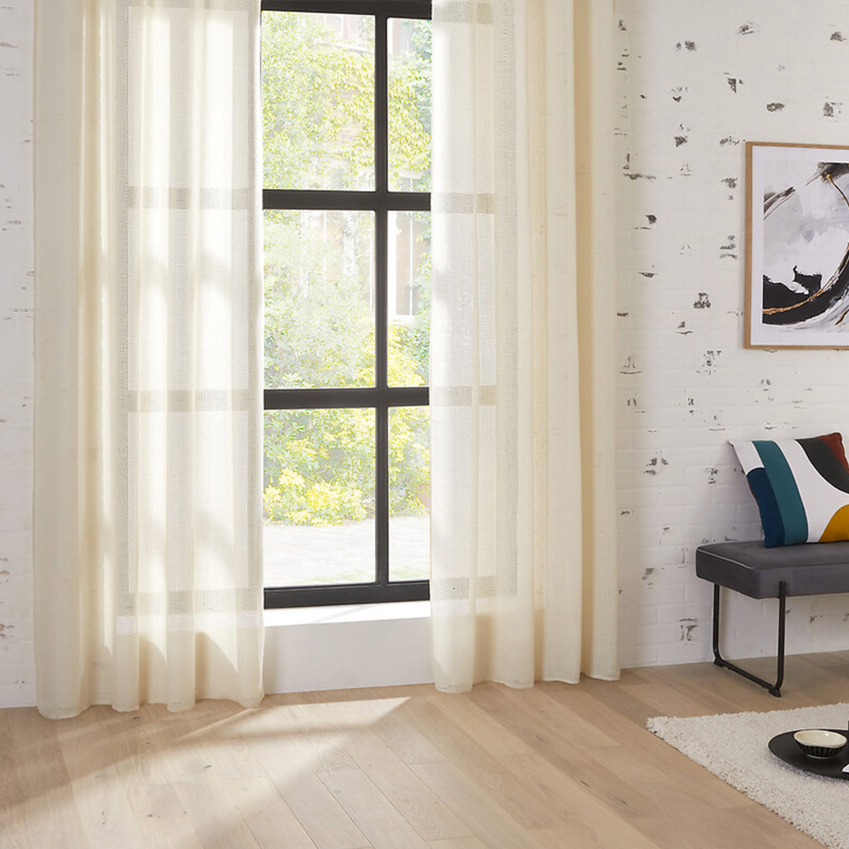 'Sheer curtain' Beige, 135x240 cm Beige