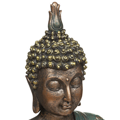 "buddha" statuette blue, h.44 cm