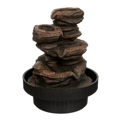 Fountain "sharmila" black, h.22 cm
