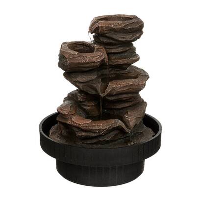 Fountain "sharmila" black, h.22 cm
