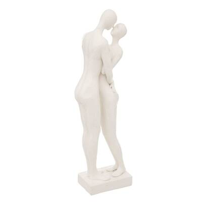 "couple" statuette white, h.33 cm