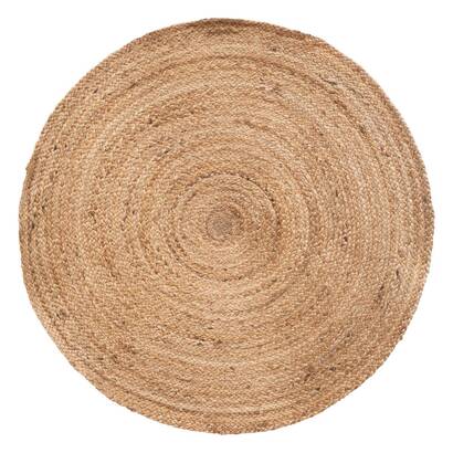 Rug, jute d.80 cm