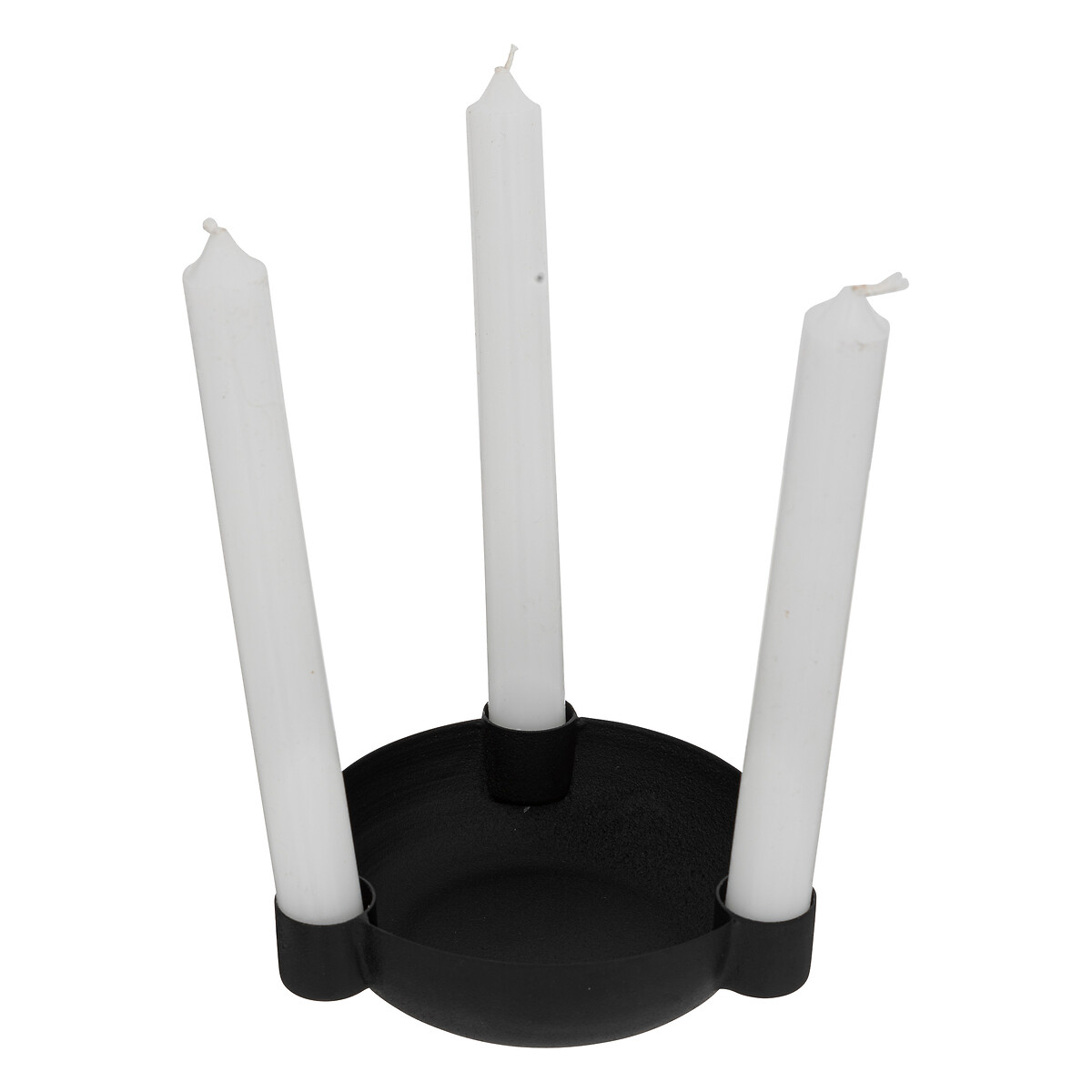 Candle holder Black, D.14 cm Black