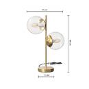 Lamp "Collector" Glass, gold, H.48 cm Gold