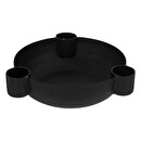Candle holder Black, D.14 cm Black