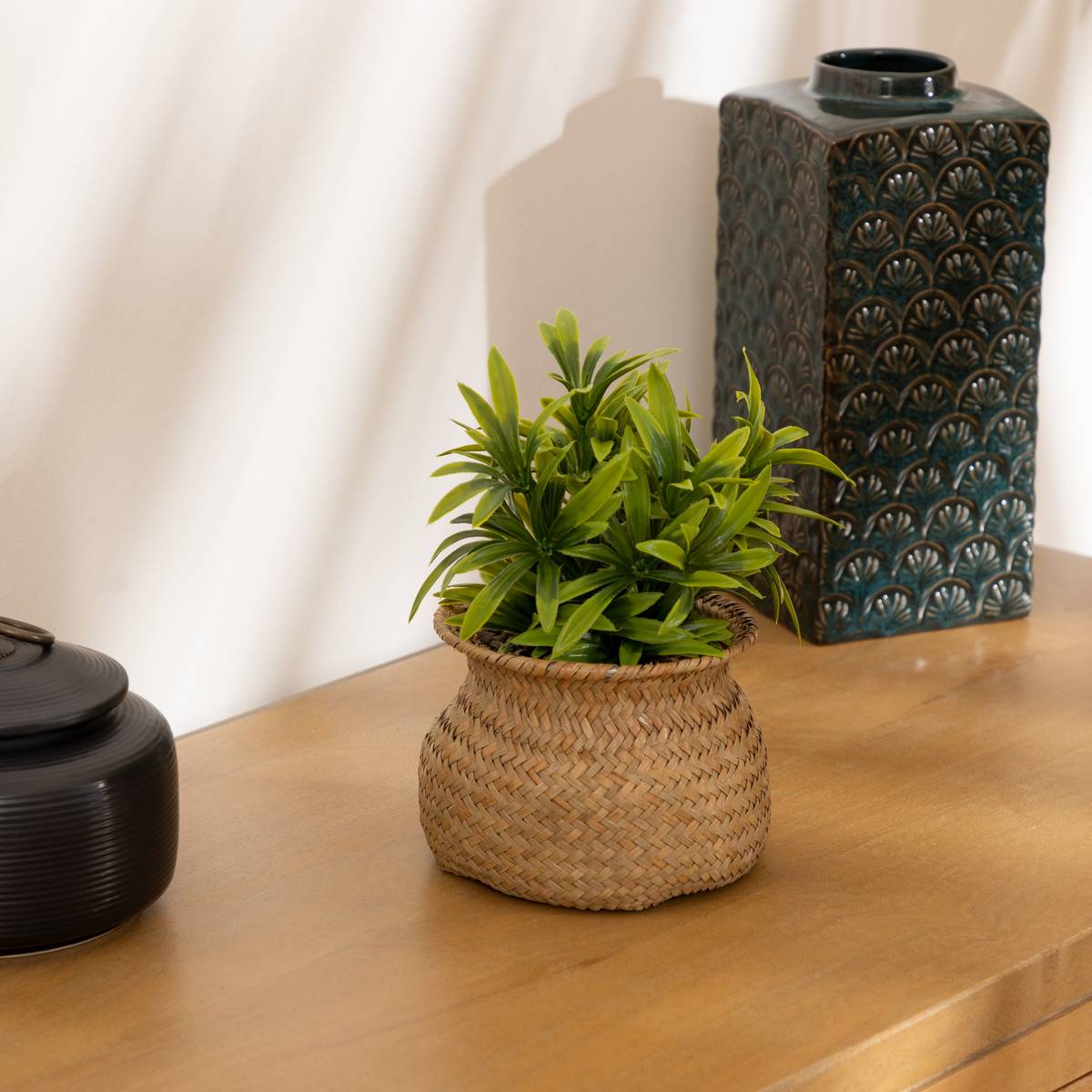 Artificial Plant Reed pot, H.20 cm Beige