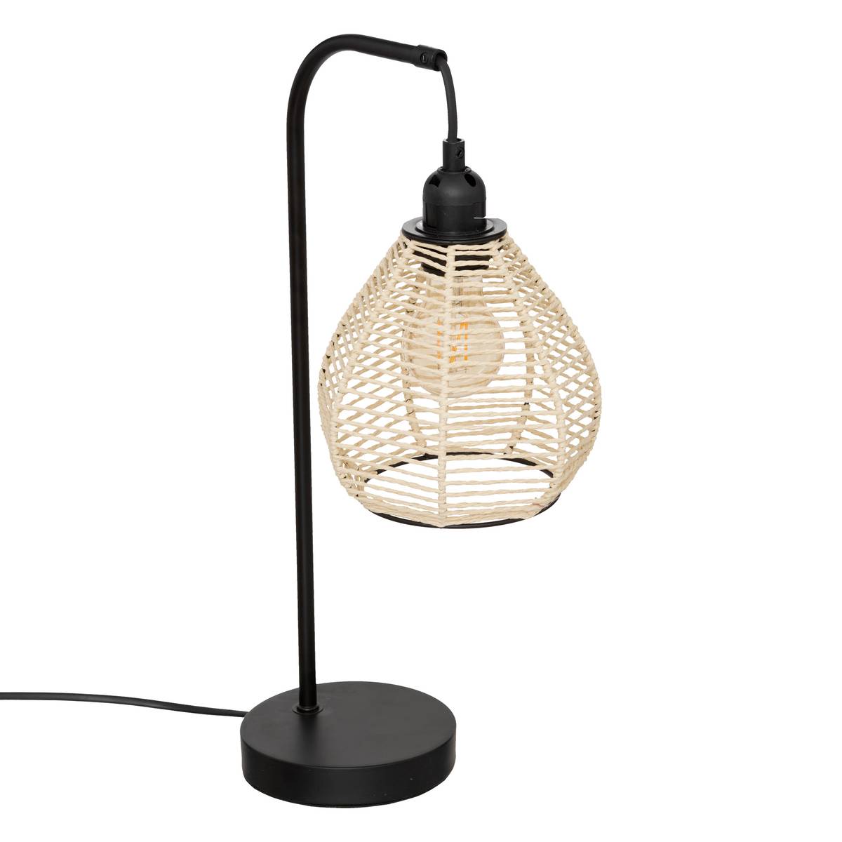 Lamp "Delia" Black, H.47.5 cm Black