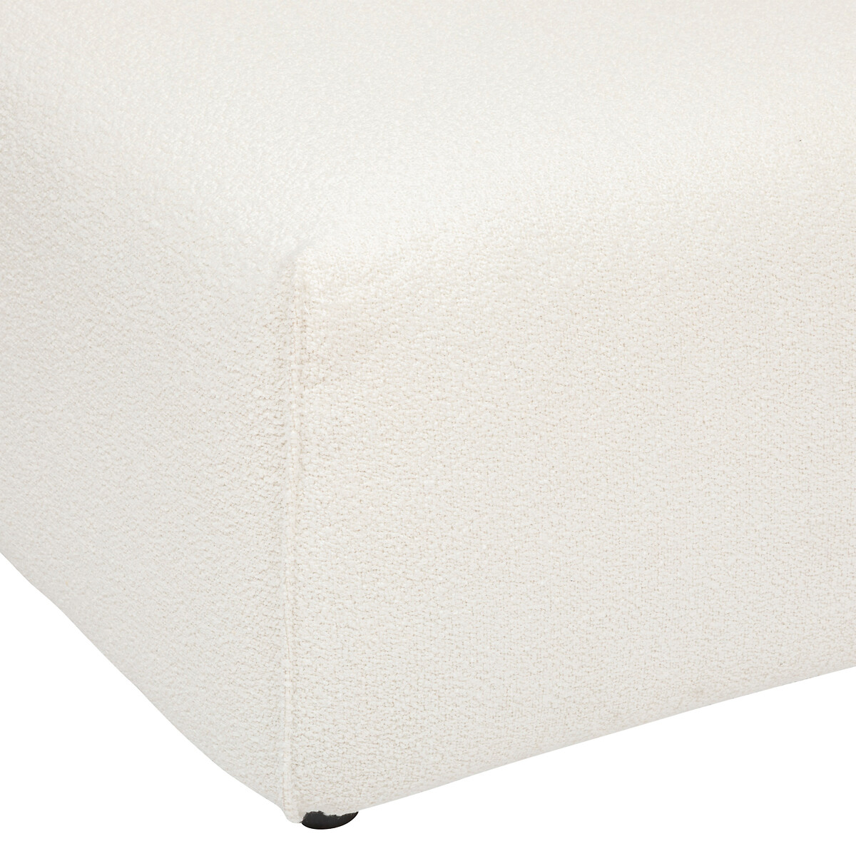 Corner Module "Kiona" Bouclette, White Ivory white