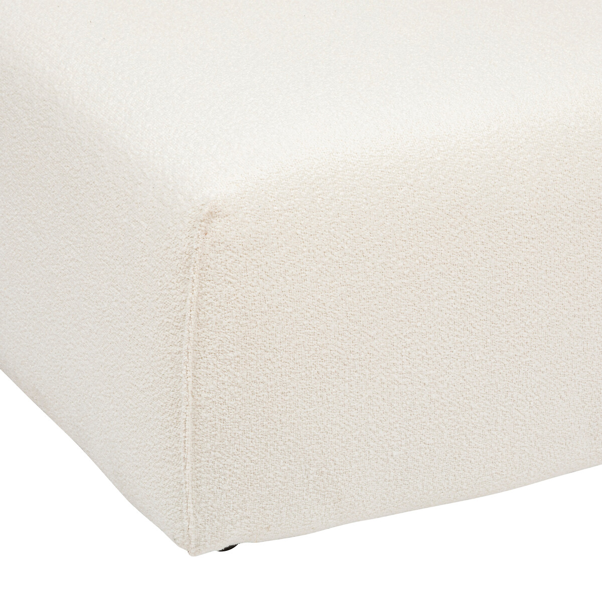 2-seater module "Kiona" Bouclette, white, 2 seats Ivory white