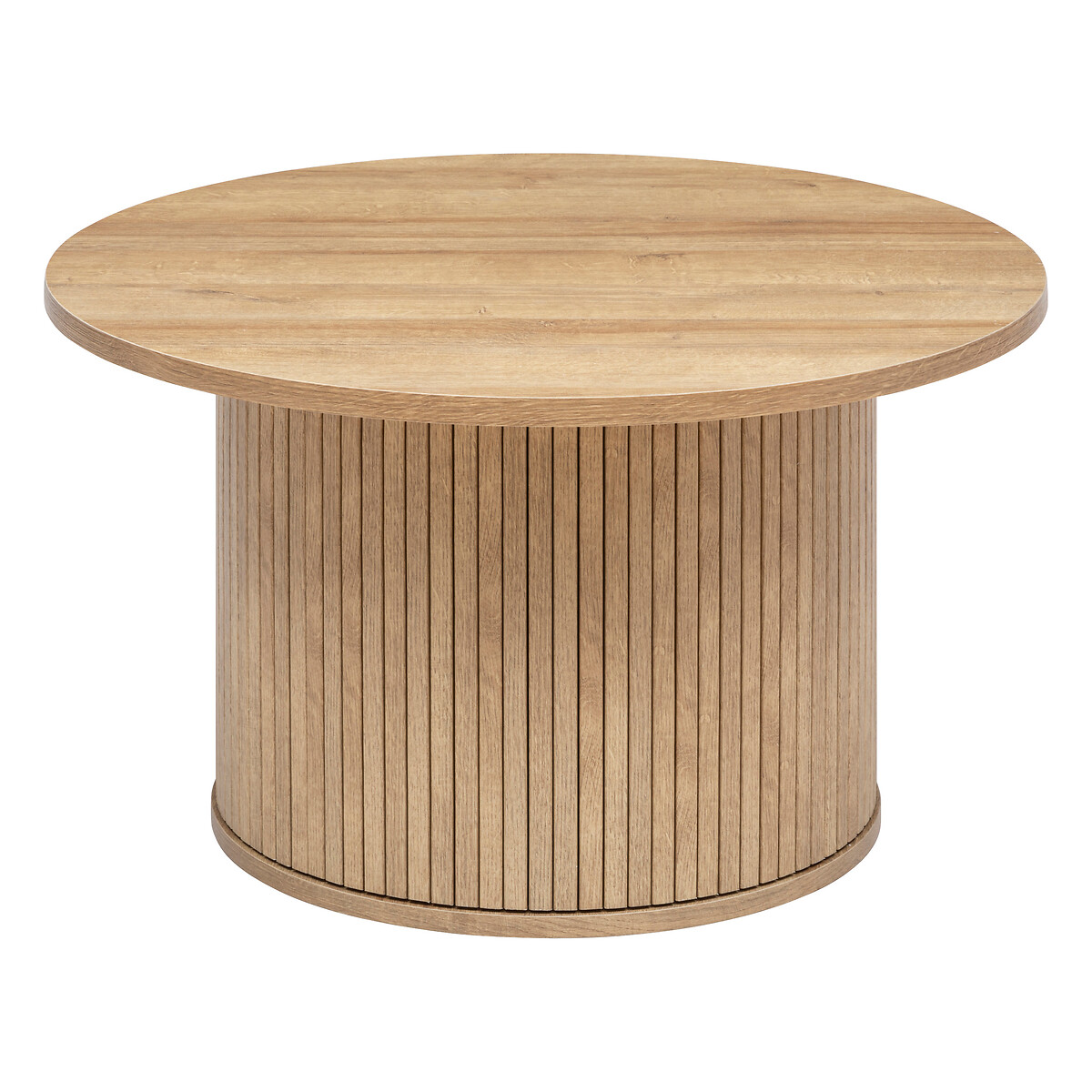 Coffee Table "Colva" Veneer D.70 cm Natural wood