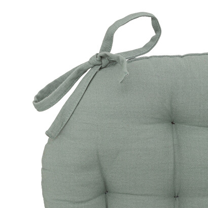 Chair cushion "anjali" celadon green, d.38 cm