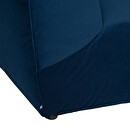Corner Module "Kiona" Velvet, blue Ink blue