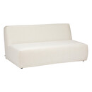 2-seater module "Kiona" Bouclette, white, 2 seats Ivory white