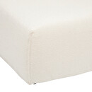 2-seater module "Kiona" Bouclette, white, 2 seats Ivory white