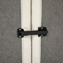 2-seater module "Kiona" Bouclette, white, 2 seats Ivory white