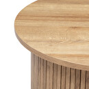 Coffee Table "Colva" Veneer D.60 cm Natural wood