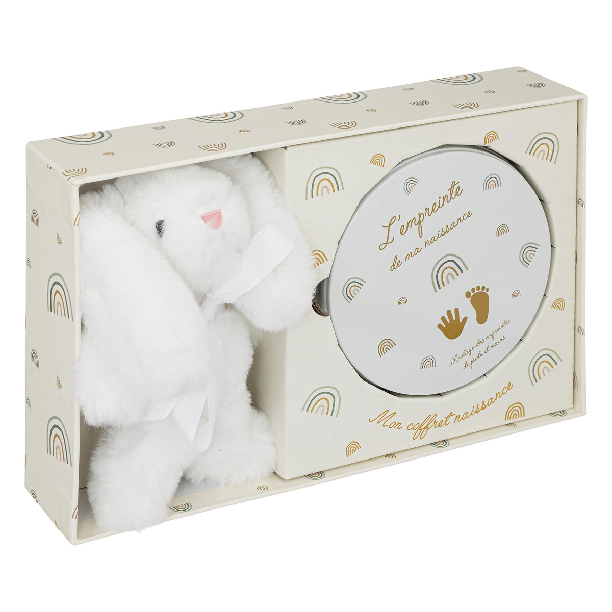 Imprint Set and Plush Toy 28x17 cm Beige