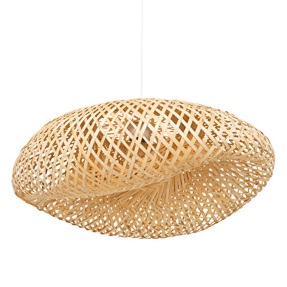 Pendant light "beddy" bamboo, d.50 cm