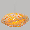 Pendant Light "Beddy" Bamboo, D.50 cm Brown