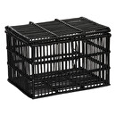 Set of 3 trunks Rattan, black Black