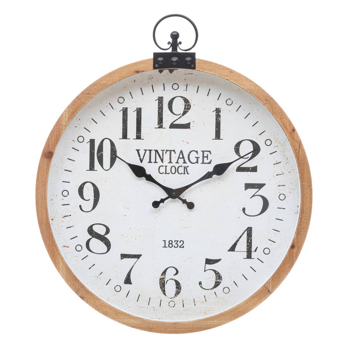 Clock "Yago" D.57 cm Natural wood