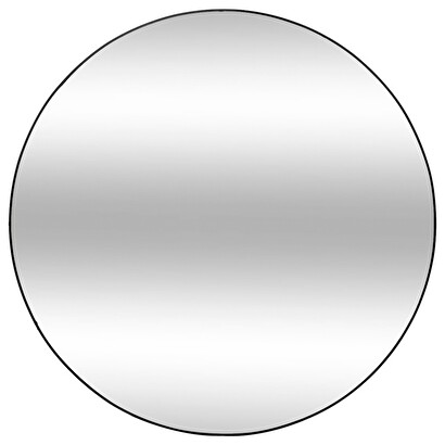 Mirror "alice" black, d.110 cm