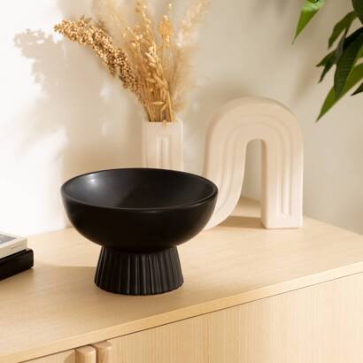 Bowl "chaya" ceramic, black, d.22 cm