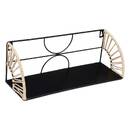 Set of 2 "Mileva" Shelves Black, L.37/42 cm Black