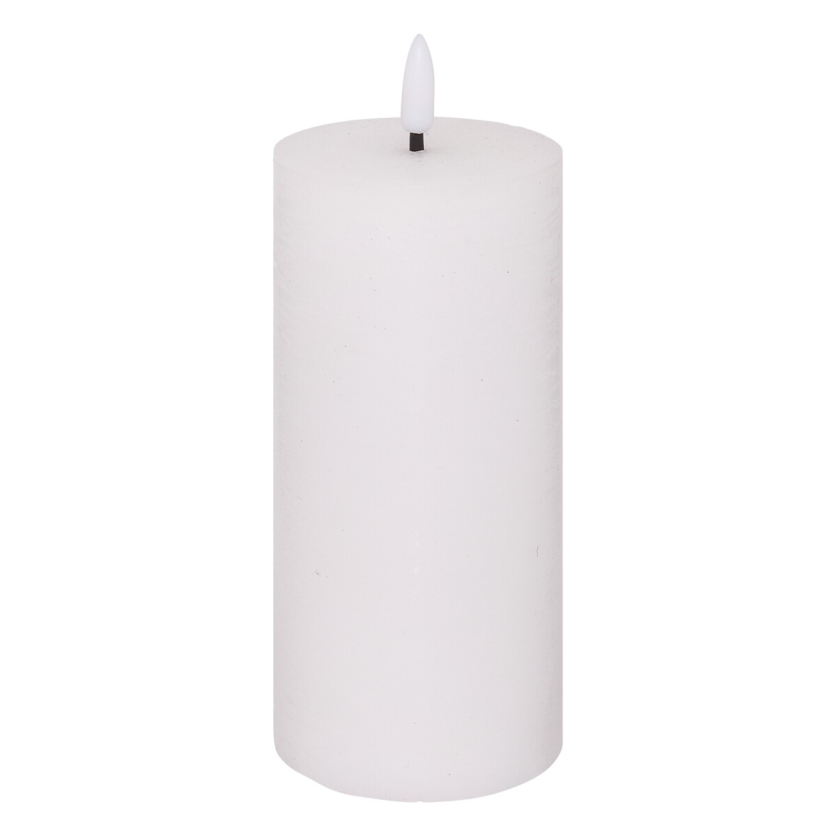 Round LED Candle "Molia" White, 7x18 cm White