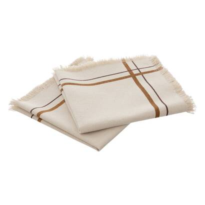 Set of 2 "ray" napkins beige, 40x40 cm