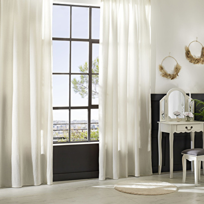 Curtain "widdy" ivory white, 130x260 cm