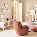 Armchair "Leone" Terracotta Rose Terracotta pink