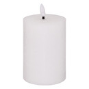 Round LED Candle "Molia" White, 7x13 cm White