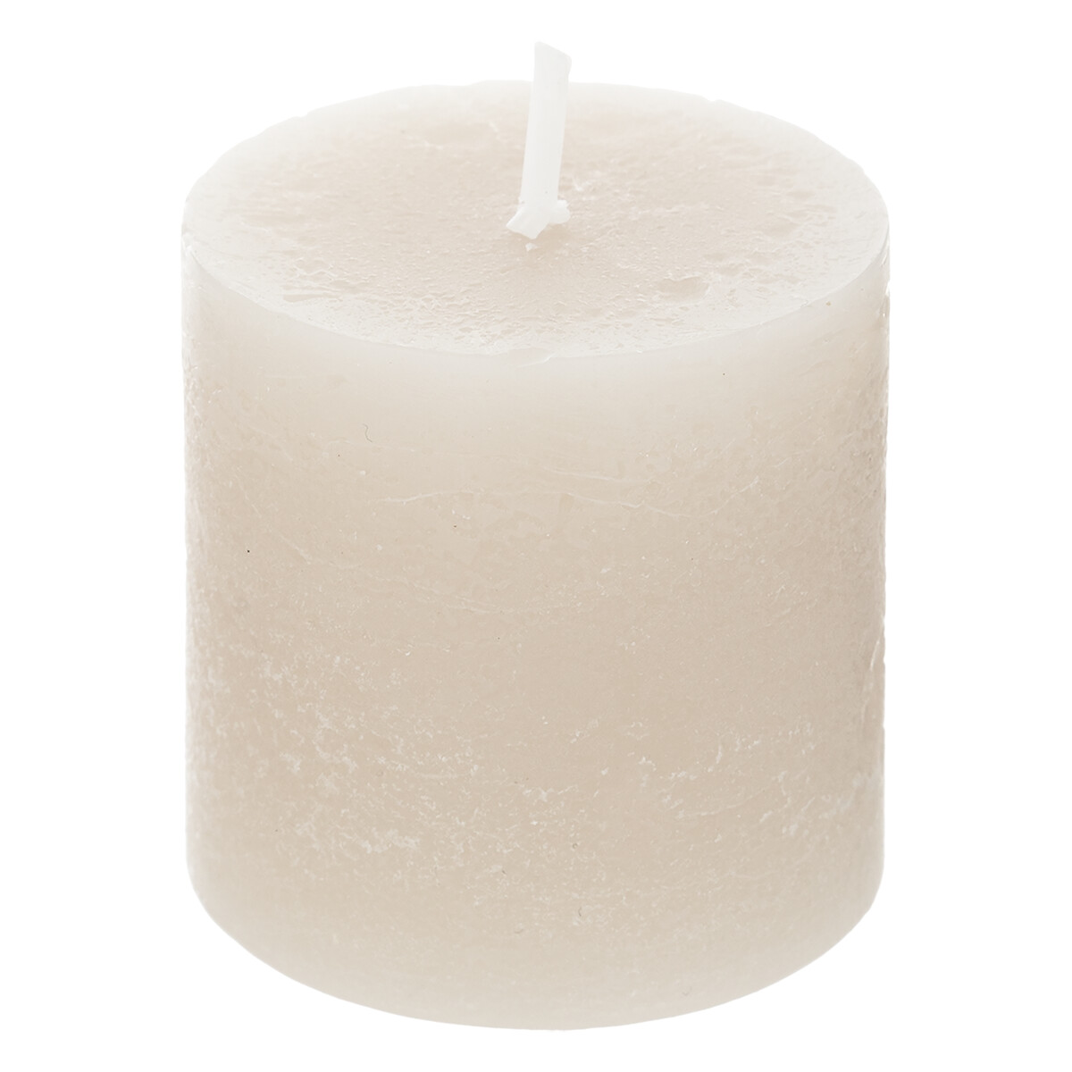 Set of 4 rustic candles Ivory white, 60g Ivory white