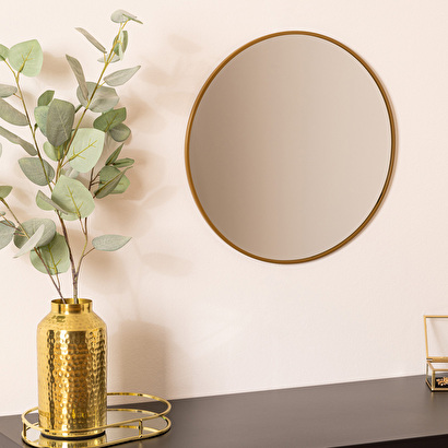 Round mirror "alice" gold, d.38 cm