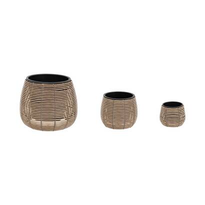 Set of 3 pots "cam" d.20/29/45 cm