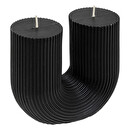 U Candle "Half" Black, 400g Black
